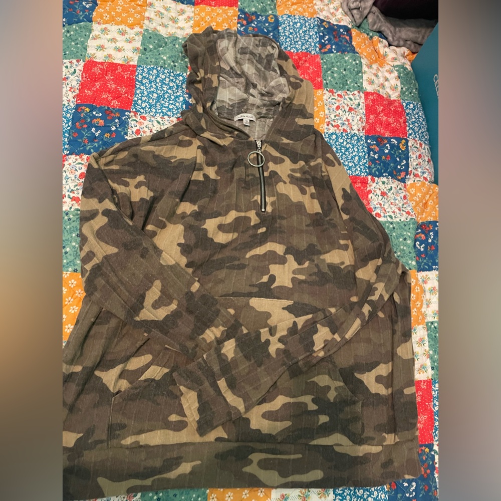 White Birch 1x Camo Lightweight Hoodie